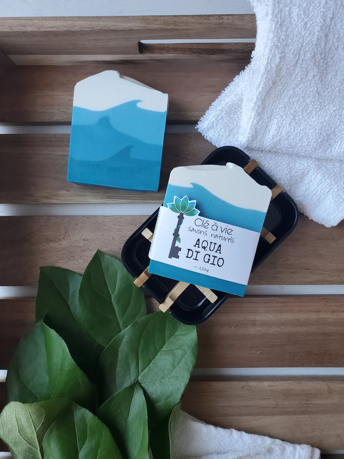 Clé à vie - Savon aqua di gio parfum pour homme
