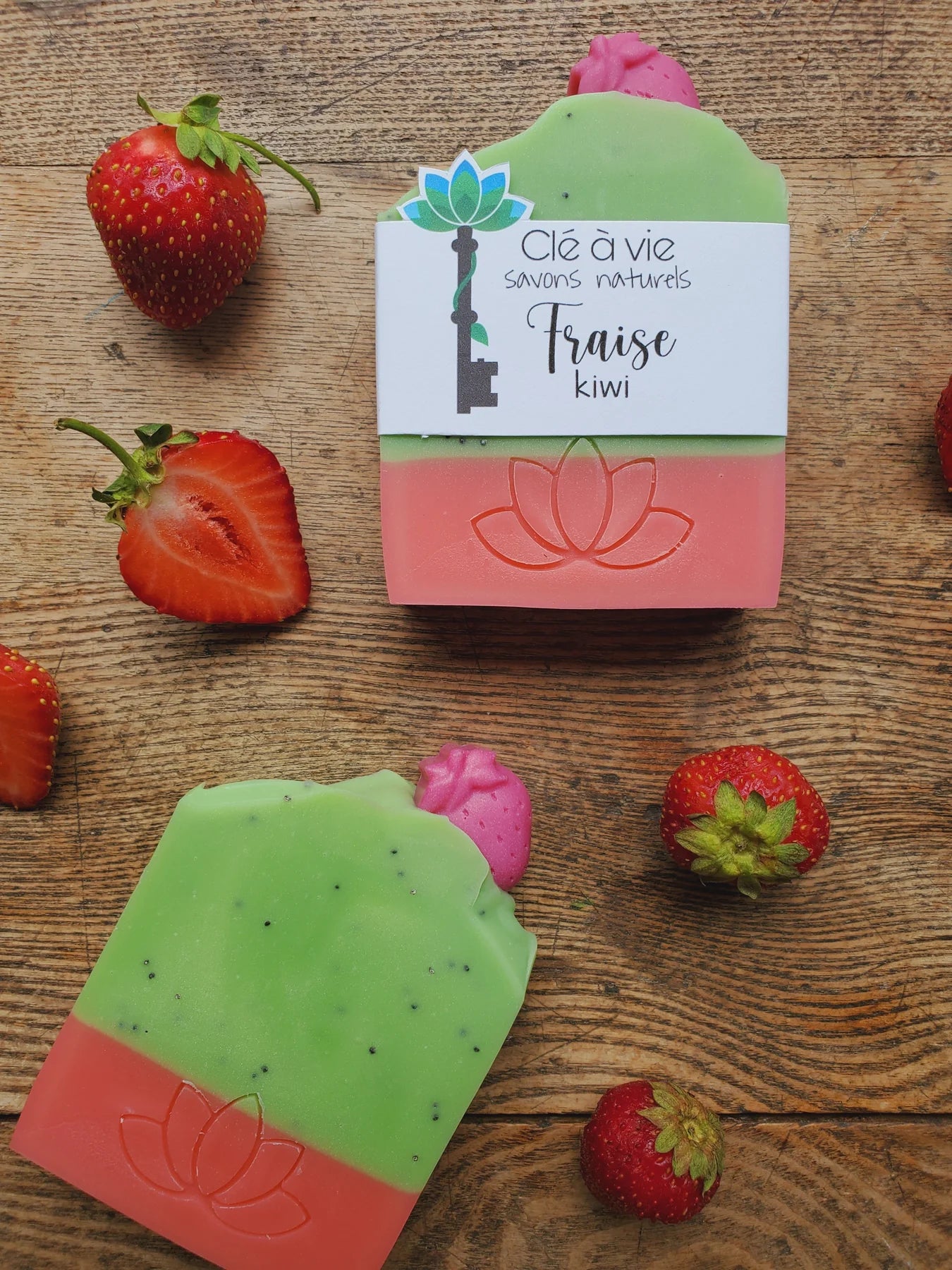 Clé à vie - Savon fraise kiwi