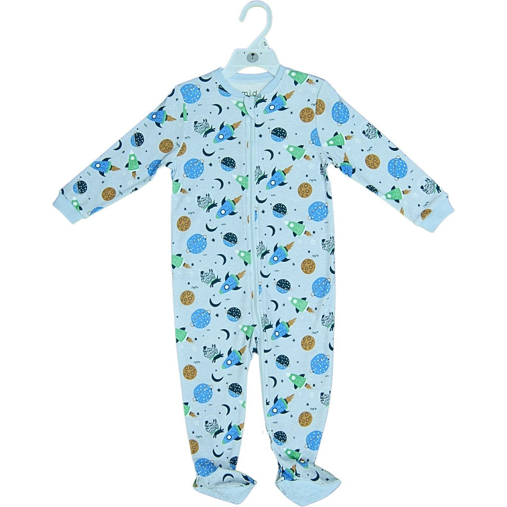 MID - Pyjama double zip espace bleu