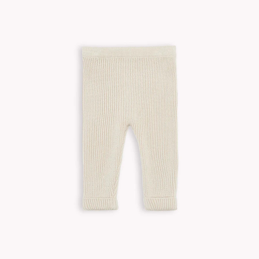 Petit lem - Legging en tricot crème