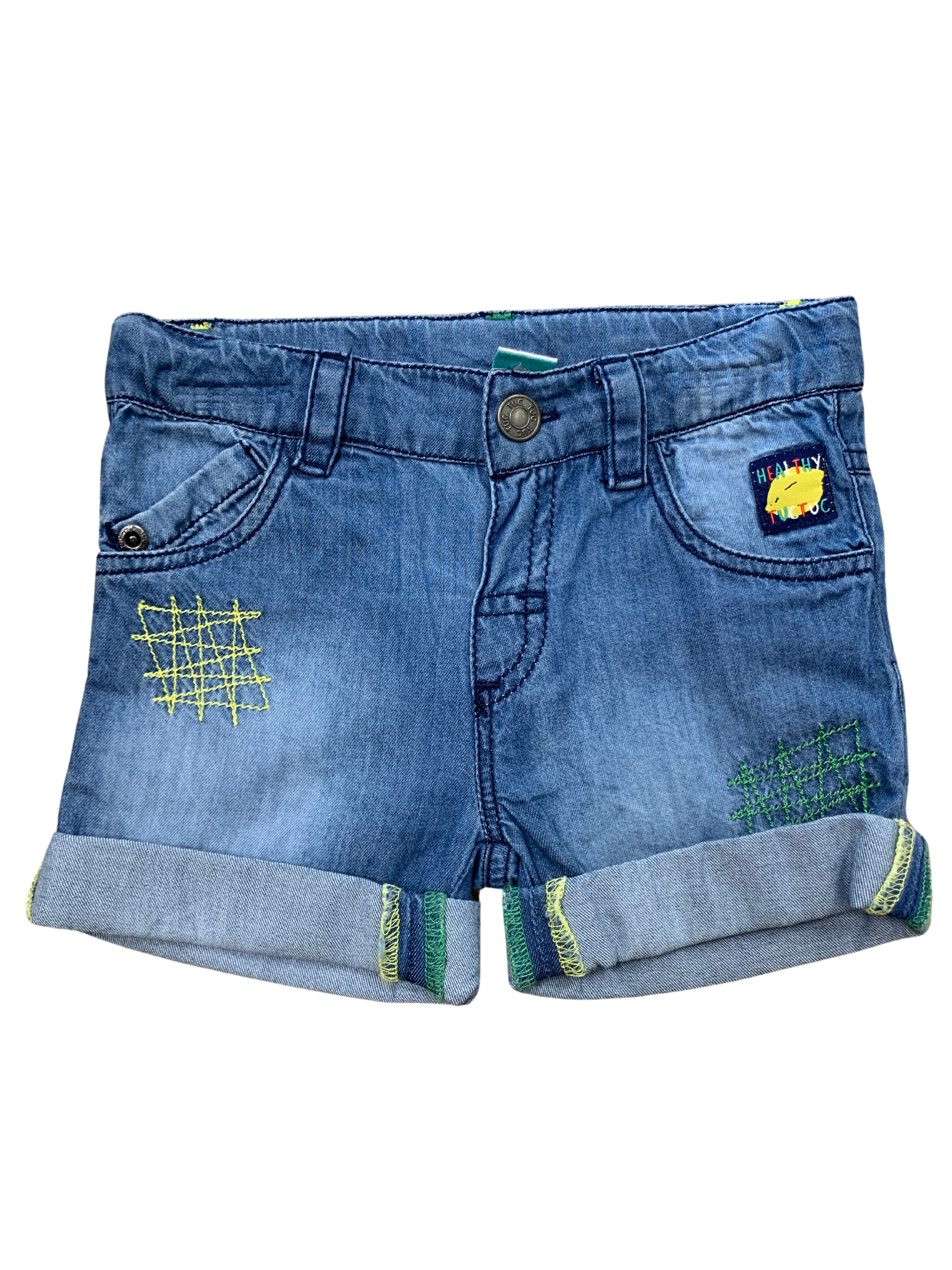 Tuc Tuc - Short jeans citron, 9 mois