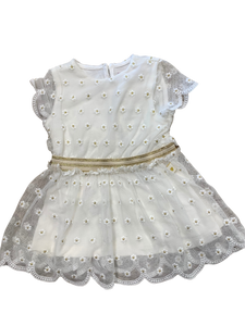 Boboli - Rose crème en dentelle avec petites fleurs, 6 mois