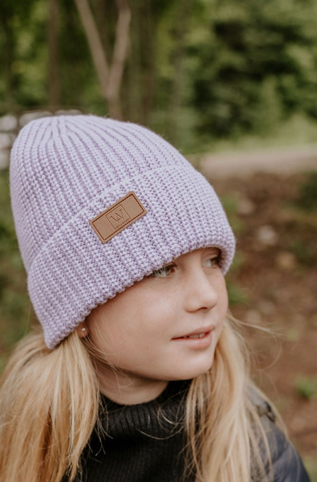 Will & You - Tuque en lainage doublée en polar, lilas