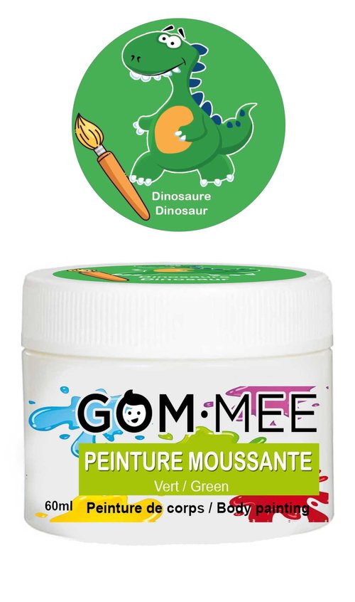 Gom mee - Nettoyant peinture moussante verte - Dinossaure