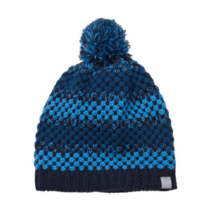 Color kids - Tuque en tricot avec pompon, bleu et marine