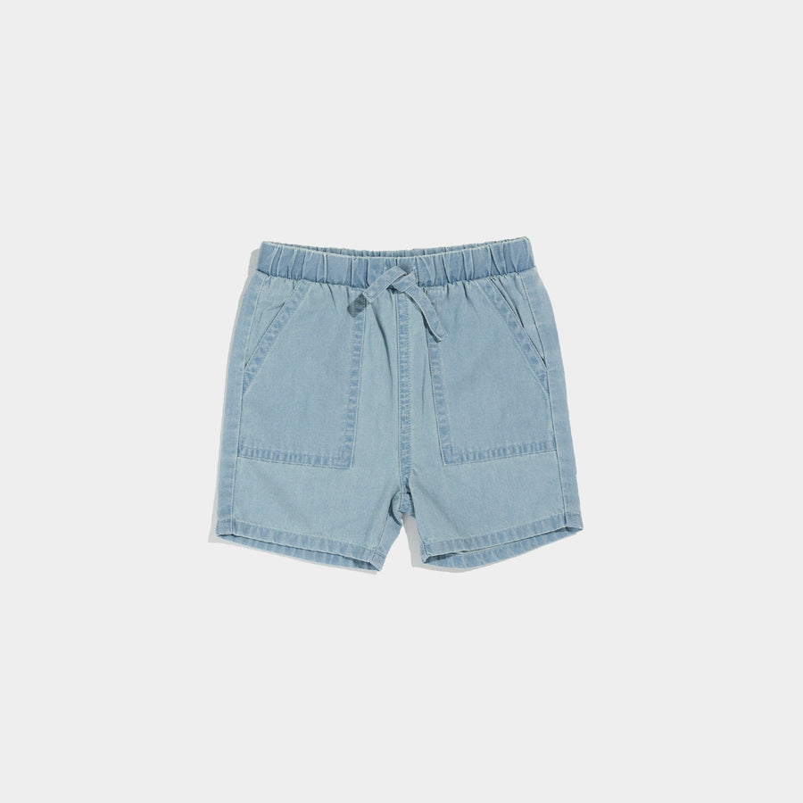 Miles the label - Short en chambray 6 mois