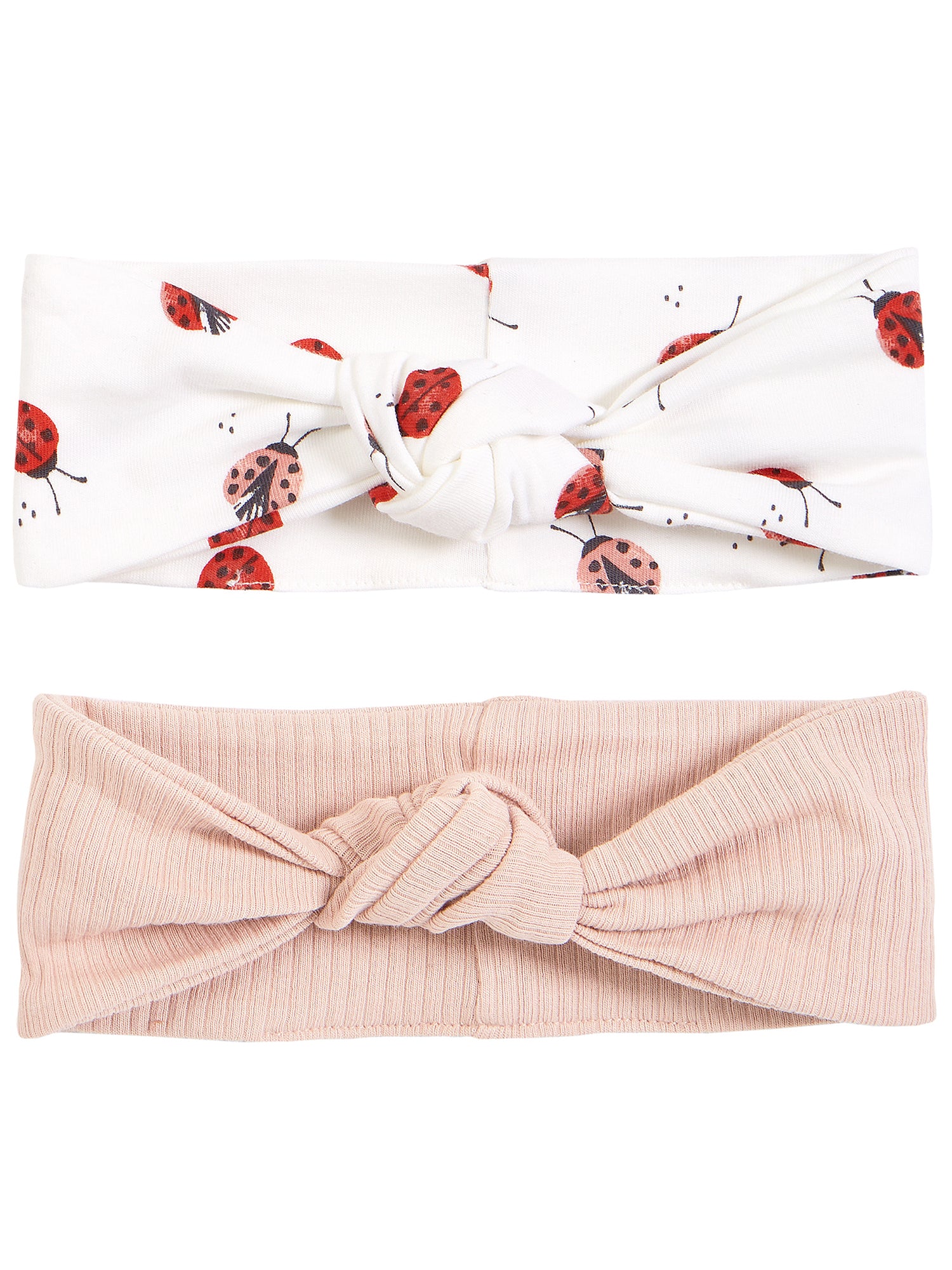 Petit lem - Duo de bandeau rose et coccinelles