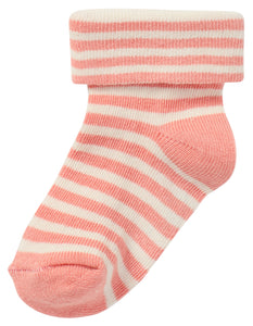 Noppies - 2 paires chaussettes -  Alappuzha, rose et blanc