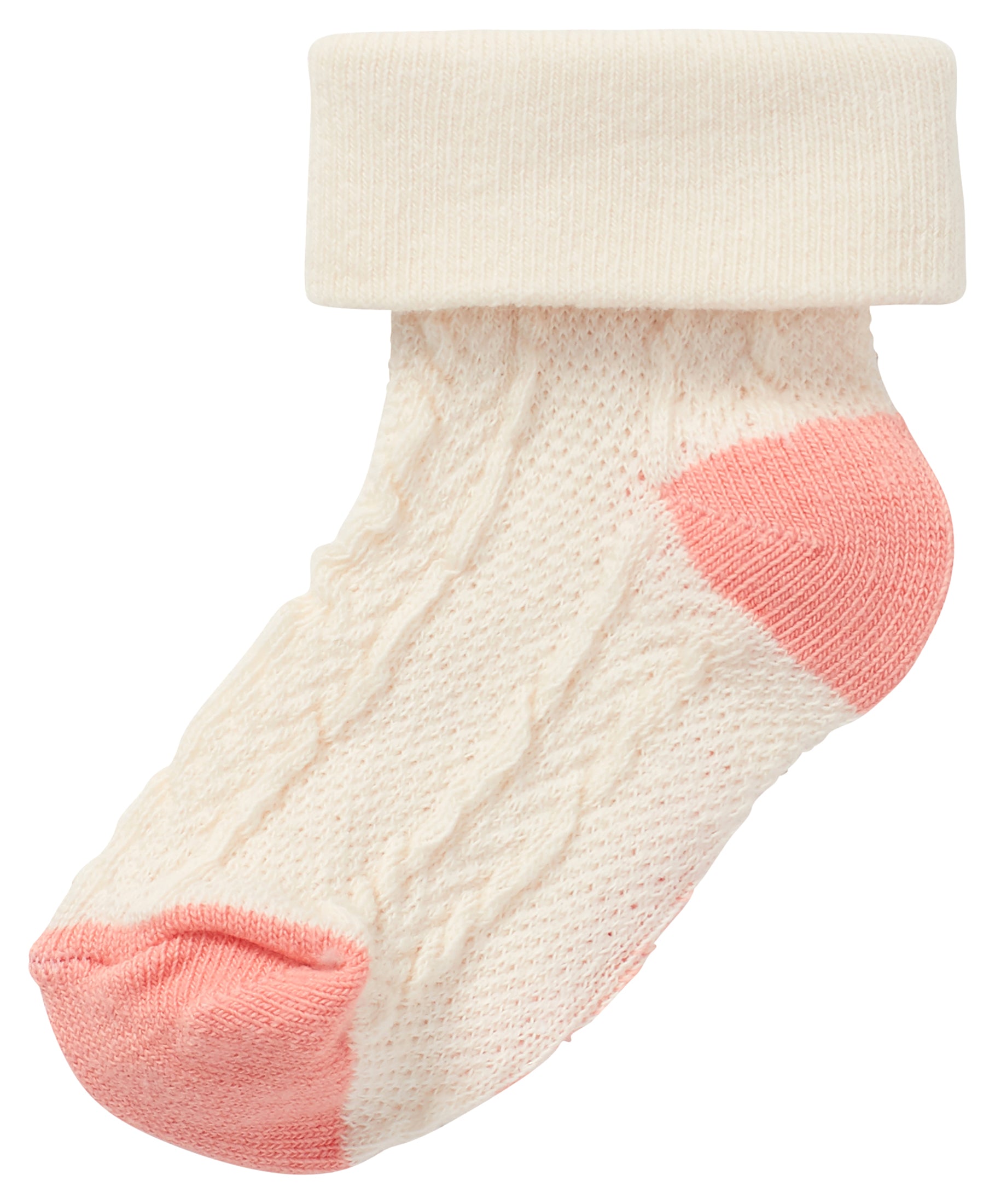 Noppies - 2 paires chaussettes -  Alappuzha, rose et blanc