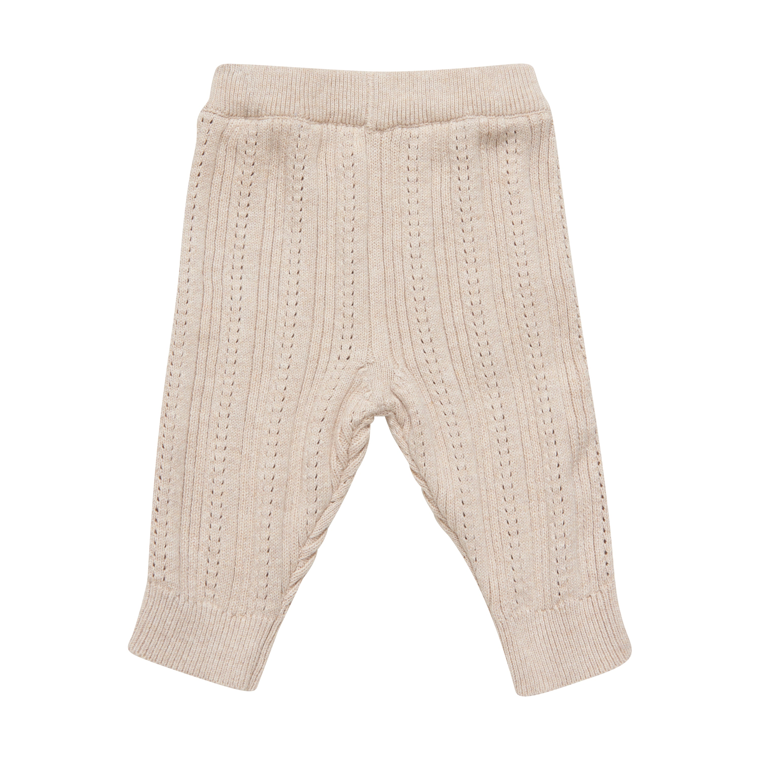 Fixoni - Pantalon en tricot - beige 9 et 18 mois