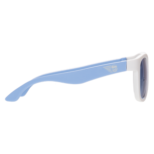 Babiators - Lunette de soleil navigator - Blanche vitre bleu
