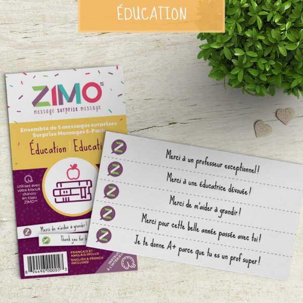 Zimo message- 5 messages- éducation