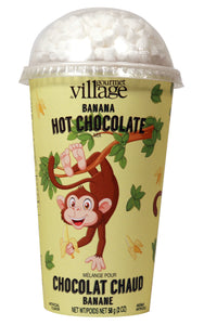 Gourmet du village - Gobelet de chocolat chaud à la banane, singe