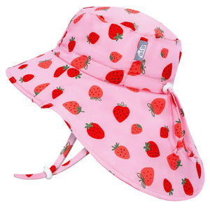 Jan & Jul - Chapeau de soleil Aqua-Dry Adventure pour enfants | Fraises