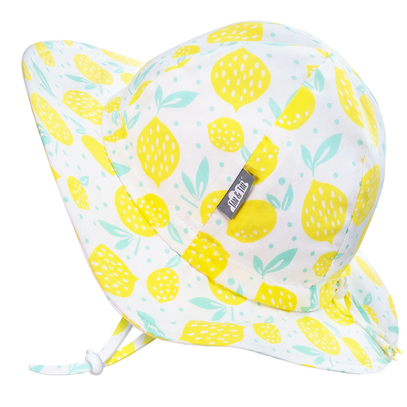 Jan & Jul - Chapeau soleil ajustable en coton, citron