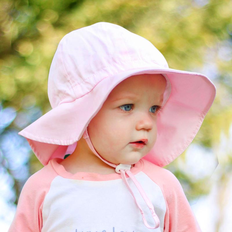 Jan & Jul - Chapeau soleil ajustable en coton, Rose