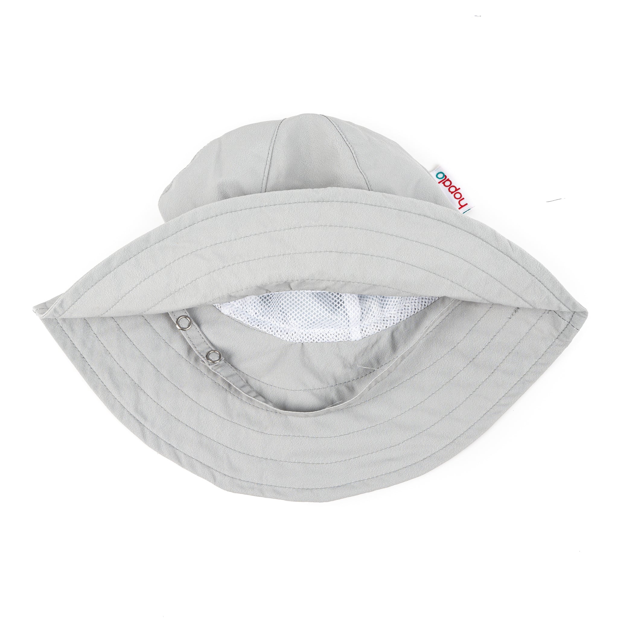 Hopalo - Chapeau  soleil nautique UV50+ ajustable - Gris illuminé