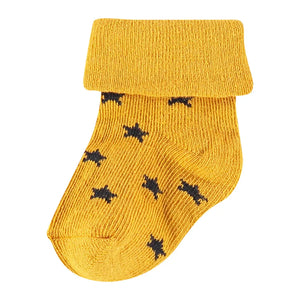 Noppies - 2 paires chausettes - moutarde et étoile