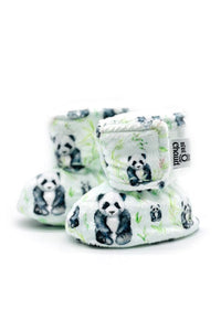 Bébé ô  chaud - Pantoufles à velcro – Panda bambou