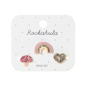 Rockahula kids - Ensemble de  3 bagues arc-en-ciel magiques