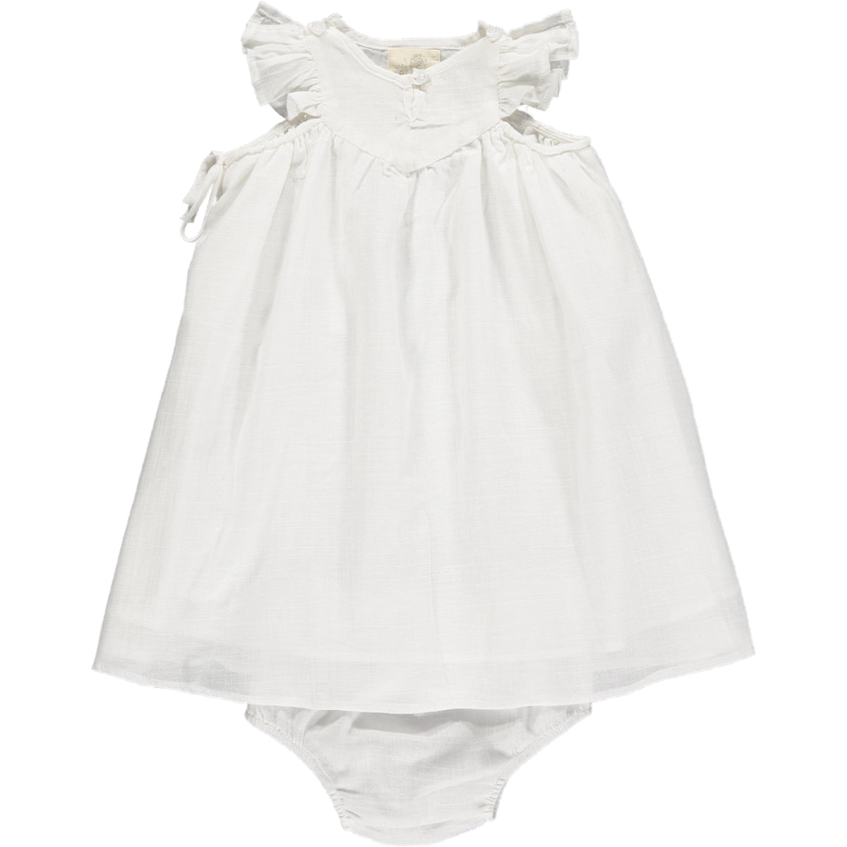 Vignette - Robe - Blanche, 4  et 5 ans