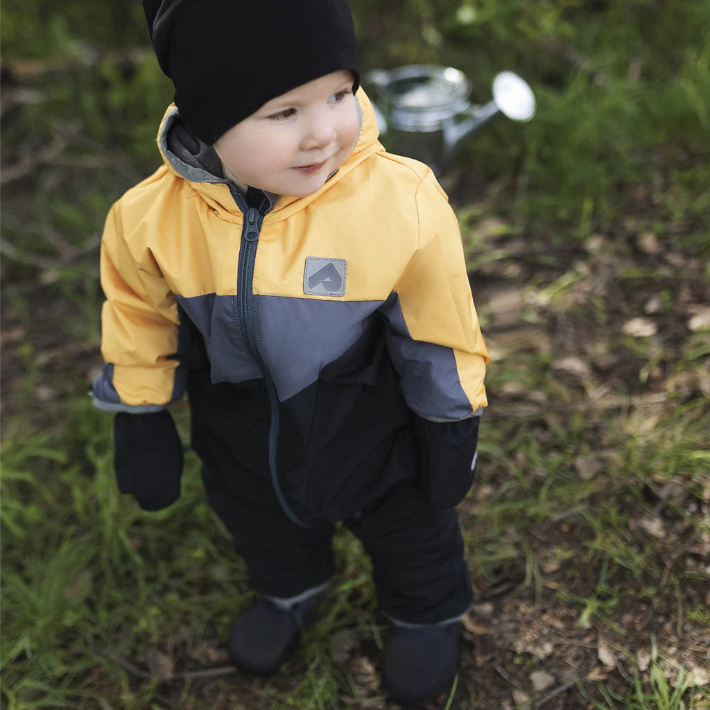 Perlimpinpin - Habit mi-saison pour bébé, jaune, noir et gris