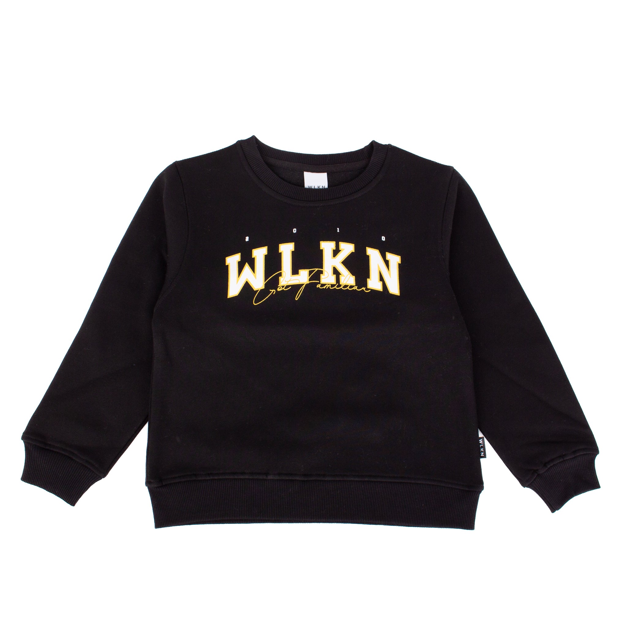 WLKN - Crewneck noir doublé en polar Get familiar