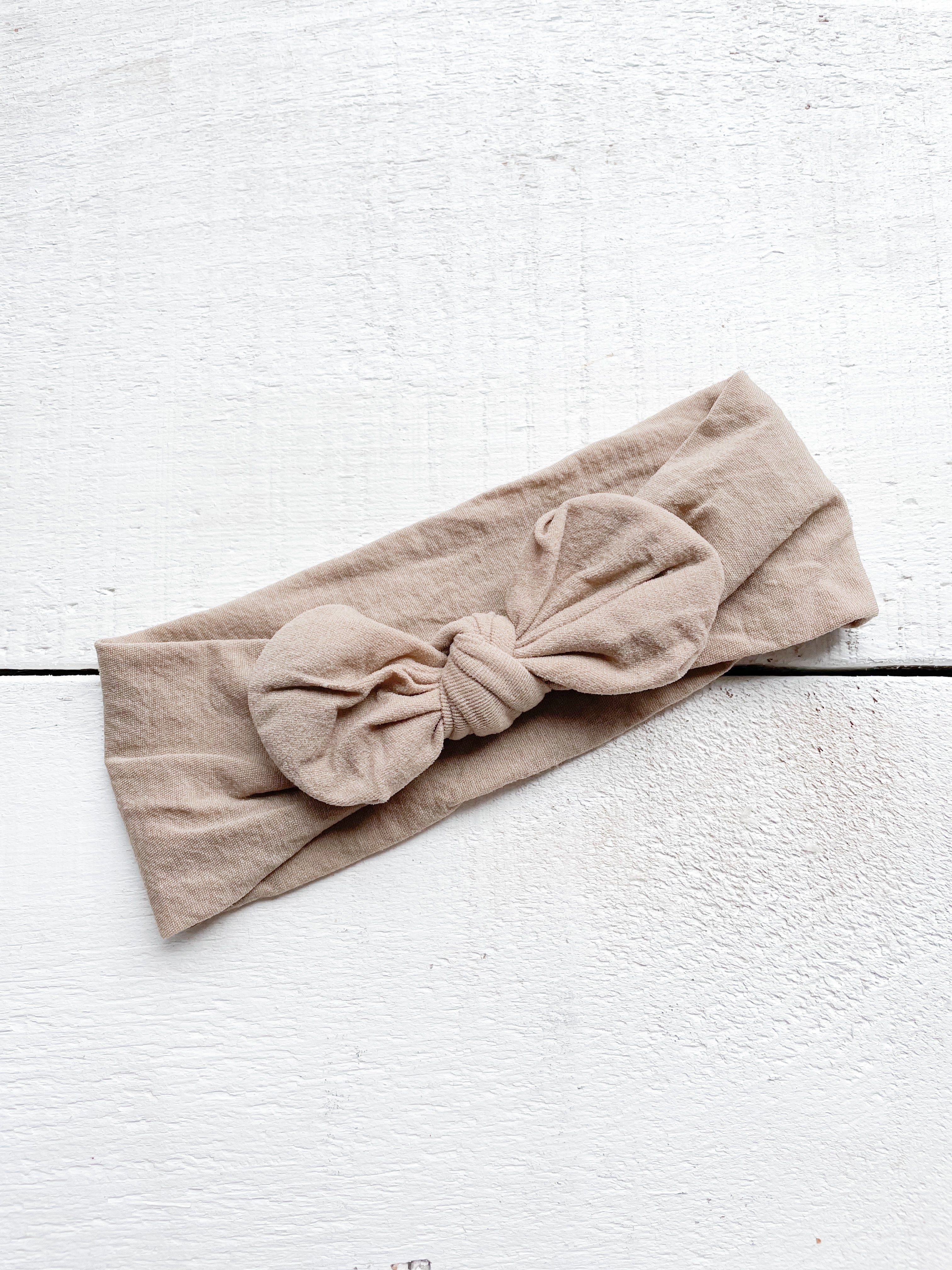 Mini-bretzel - Bandeau en nylon begonia - latte