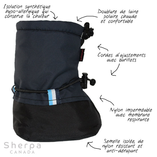 Sherpa Canada - botte hiver chic- chocs - marine