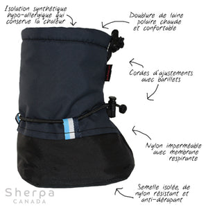 Sherpa Canada - botte hiver chic- chocs - marine