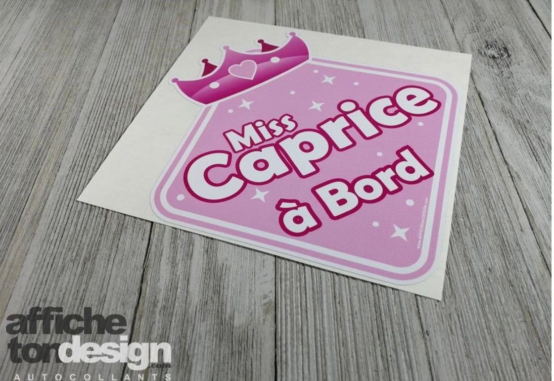 Affiche ton design- miss caprice