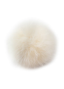 Escogriffe - Pompon pour tuque renard blanc