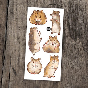 Pico tatouage temporaire- Pooky le hamster et ses amis