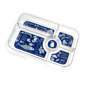 Yumbox – Tapas – Dark blue (5 compartiments) Bon appétit – Plateau