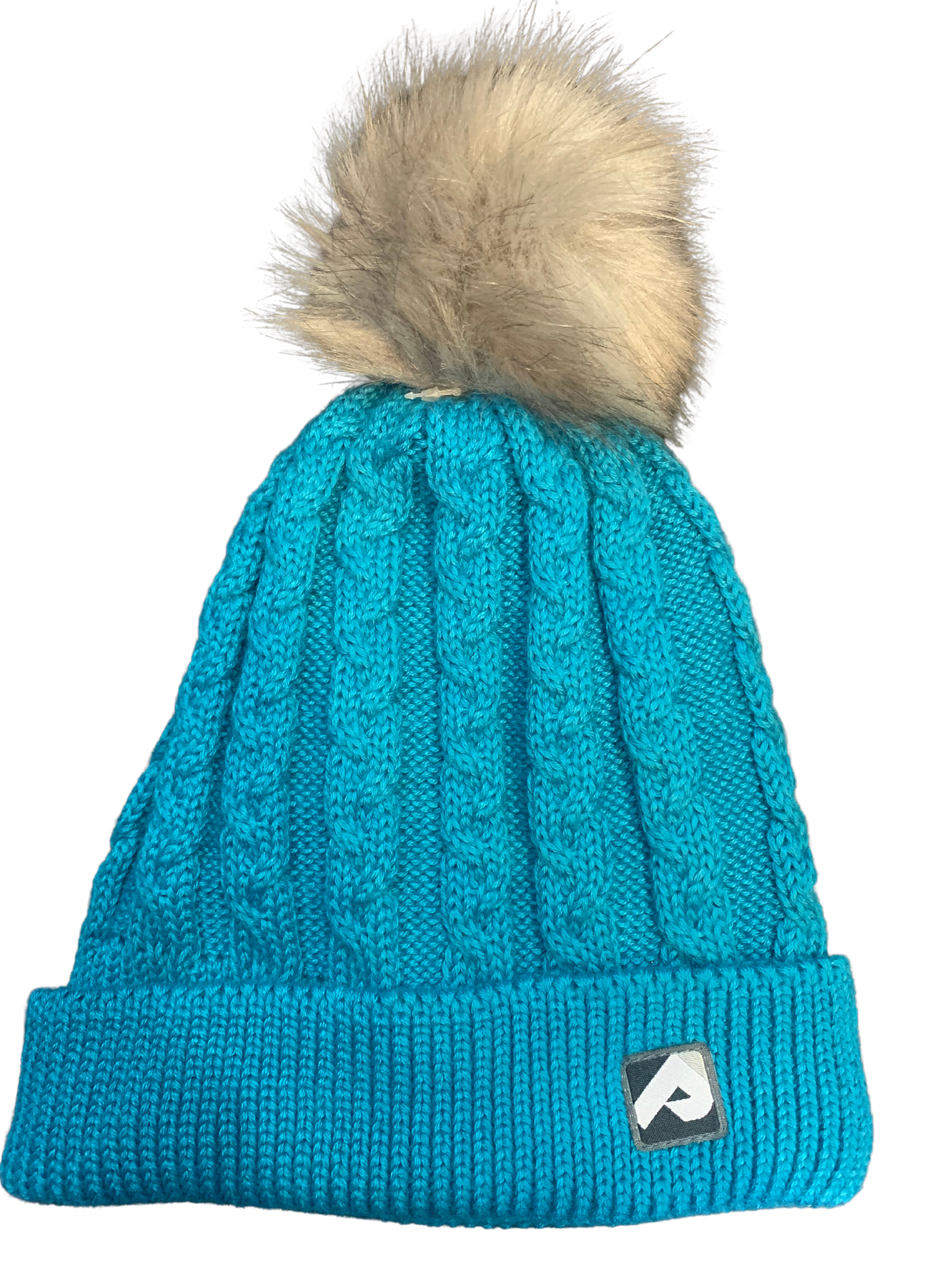 Perlimpinpin - Tuque en tricot hiver, turquoise