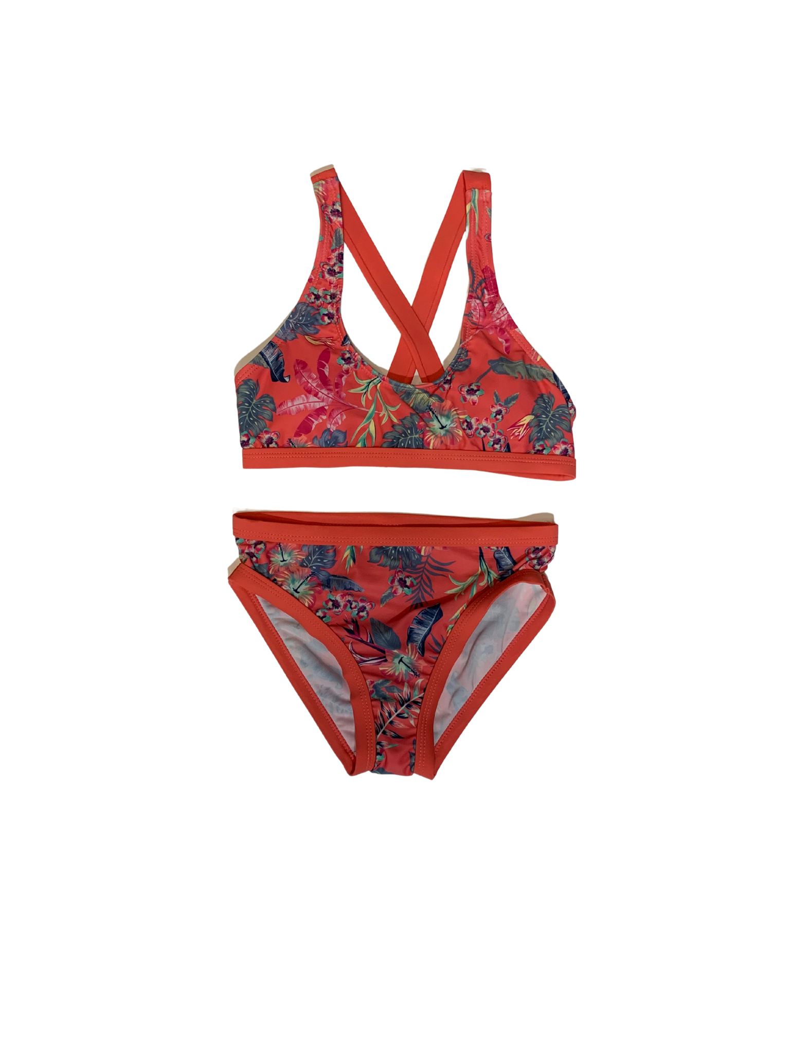 M.I.D - Maillot bikini - Corail tropical, 11 et 13 ans