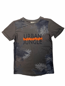 M.I.D - Chandail manches courtes - Charcoal unban jungle, 7-8 ans