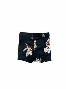 M.I.D - Short sport - Noir fleuris, 12 et 24 mois