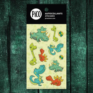 Pico - autocollant, les dinos