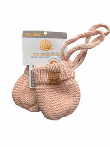 Calikids - Mitaines doublées tricot -vieux rose