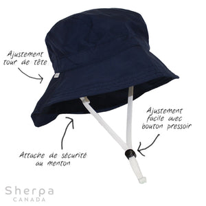 Sherpa - CHAPEAU SPORT NYLON - Marine 12-24 mois