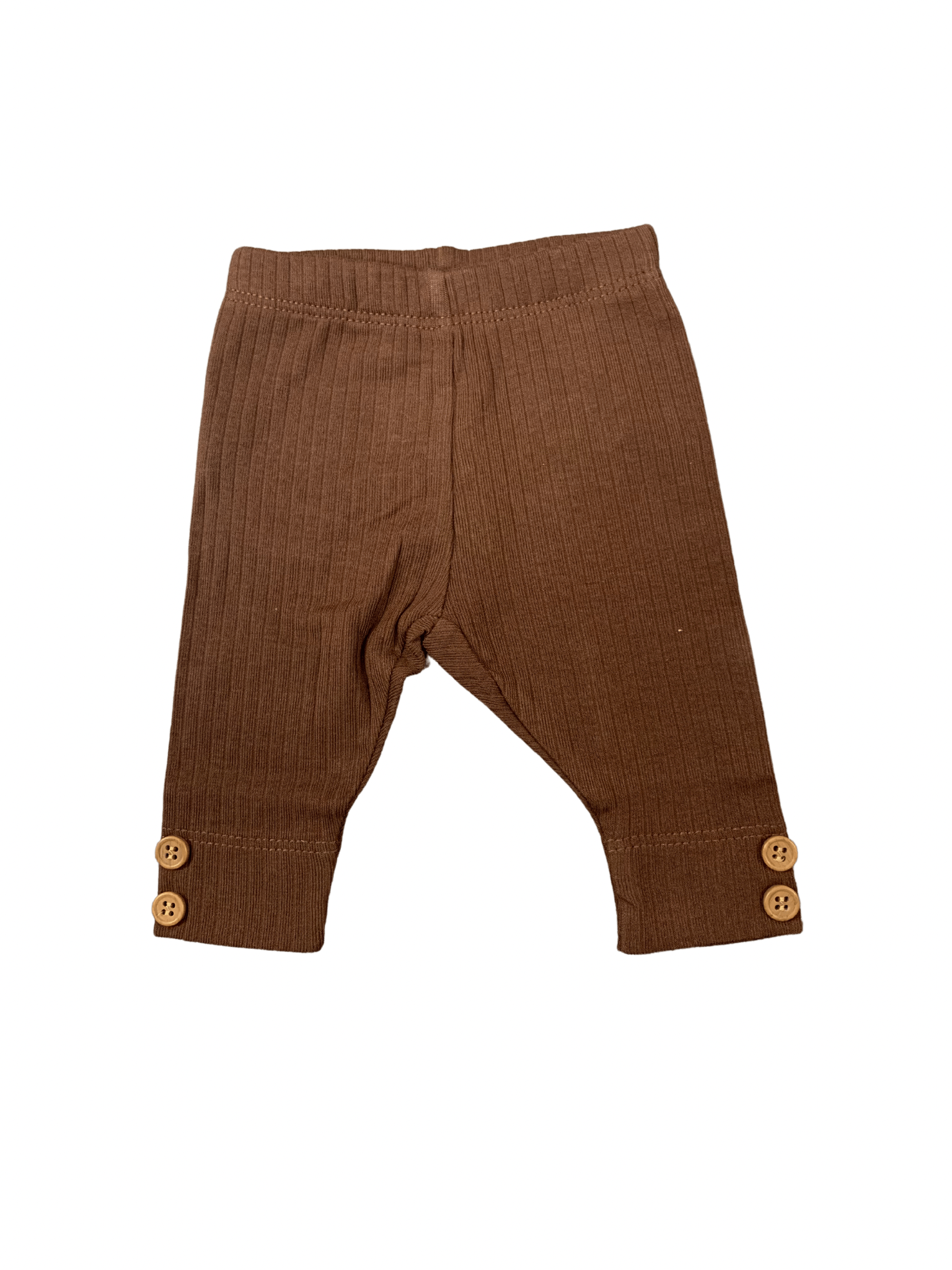 Fixoni - Pantalon brun ligné