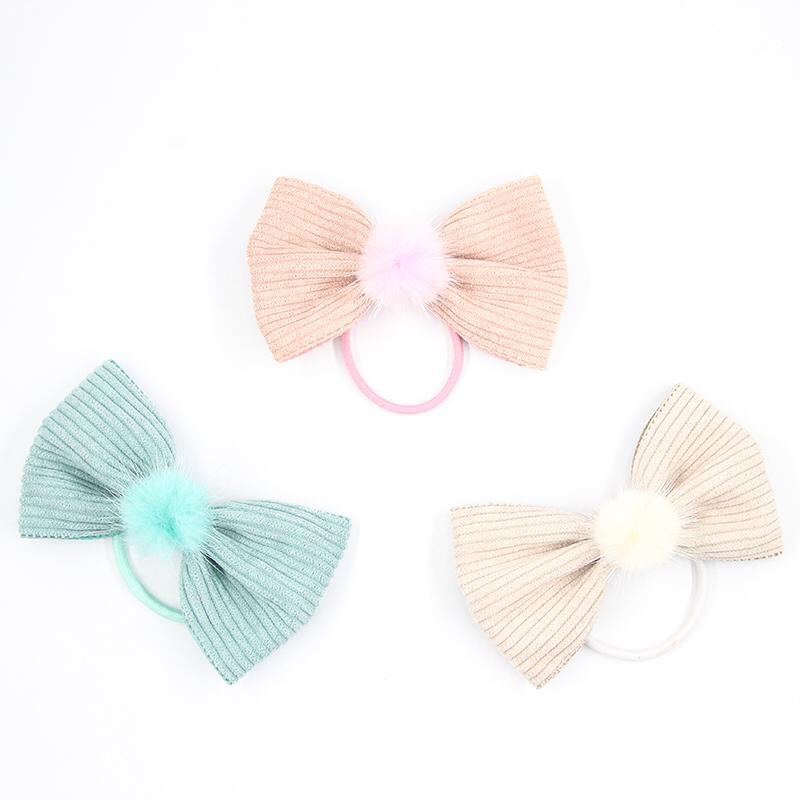 Lox lion - EASTER BOW TRIO - TRIO DE BOUCLES À POMPON