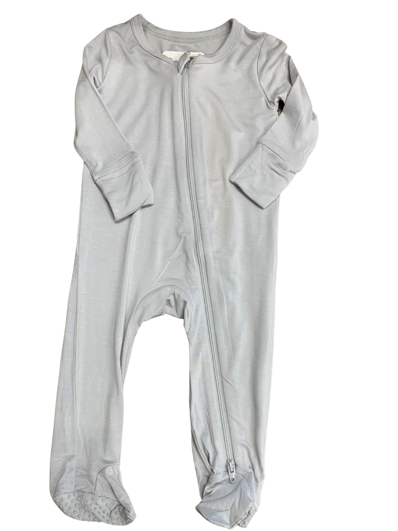 Mini-bretzel - Pyjama à zip, gris 3-6 mois