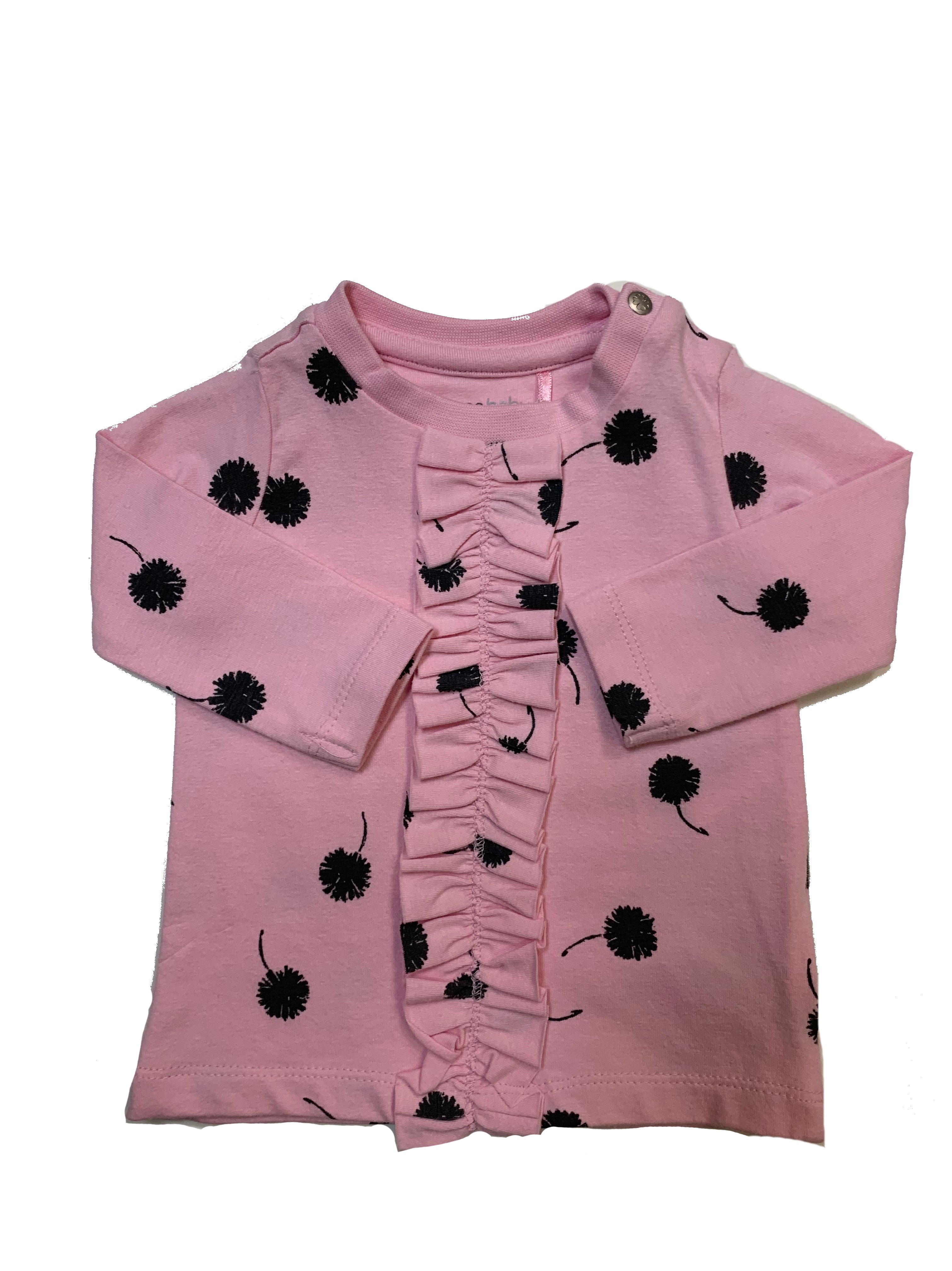 Noppies- robe rose avec motifs, 0-1 MOIS