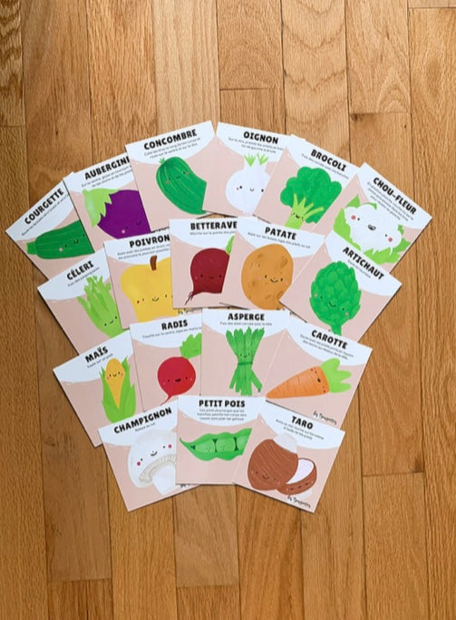 Les bougeottes- cartes les légumes