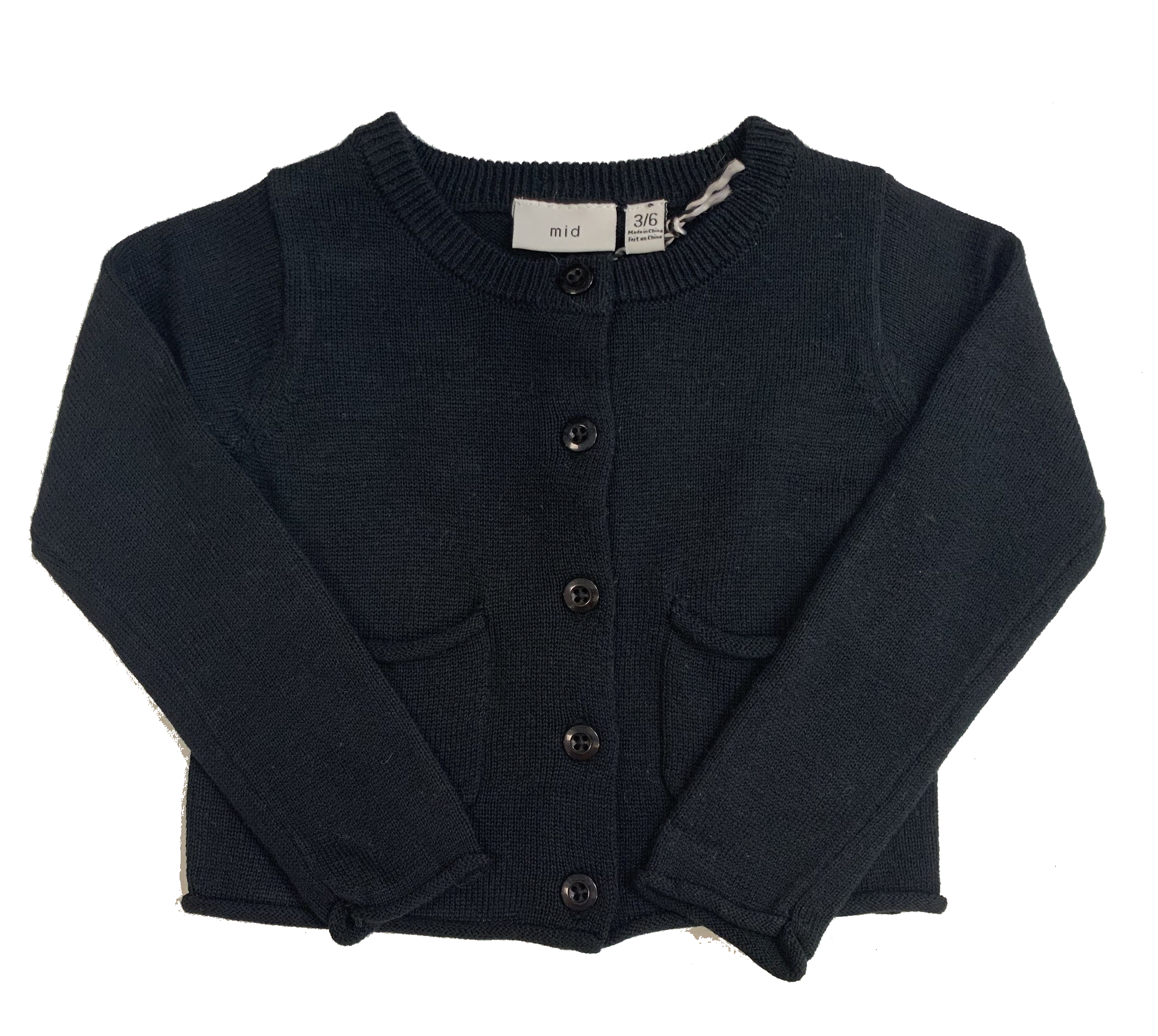 M.I.D - Veste noir en tricot