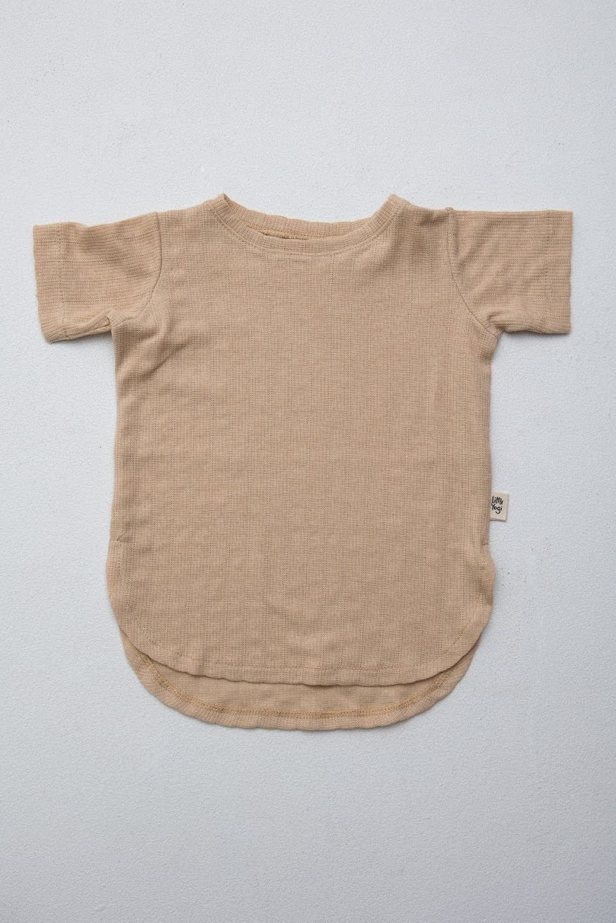 Little yogi - t-shirt vanilla 6-12 mois