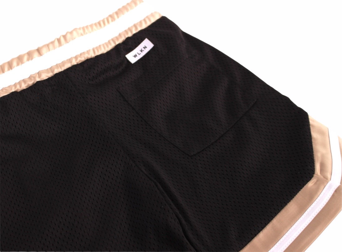 WLKN - short beige et noir à filet, 4 ans