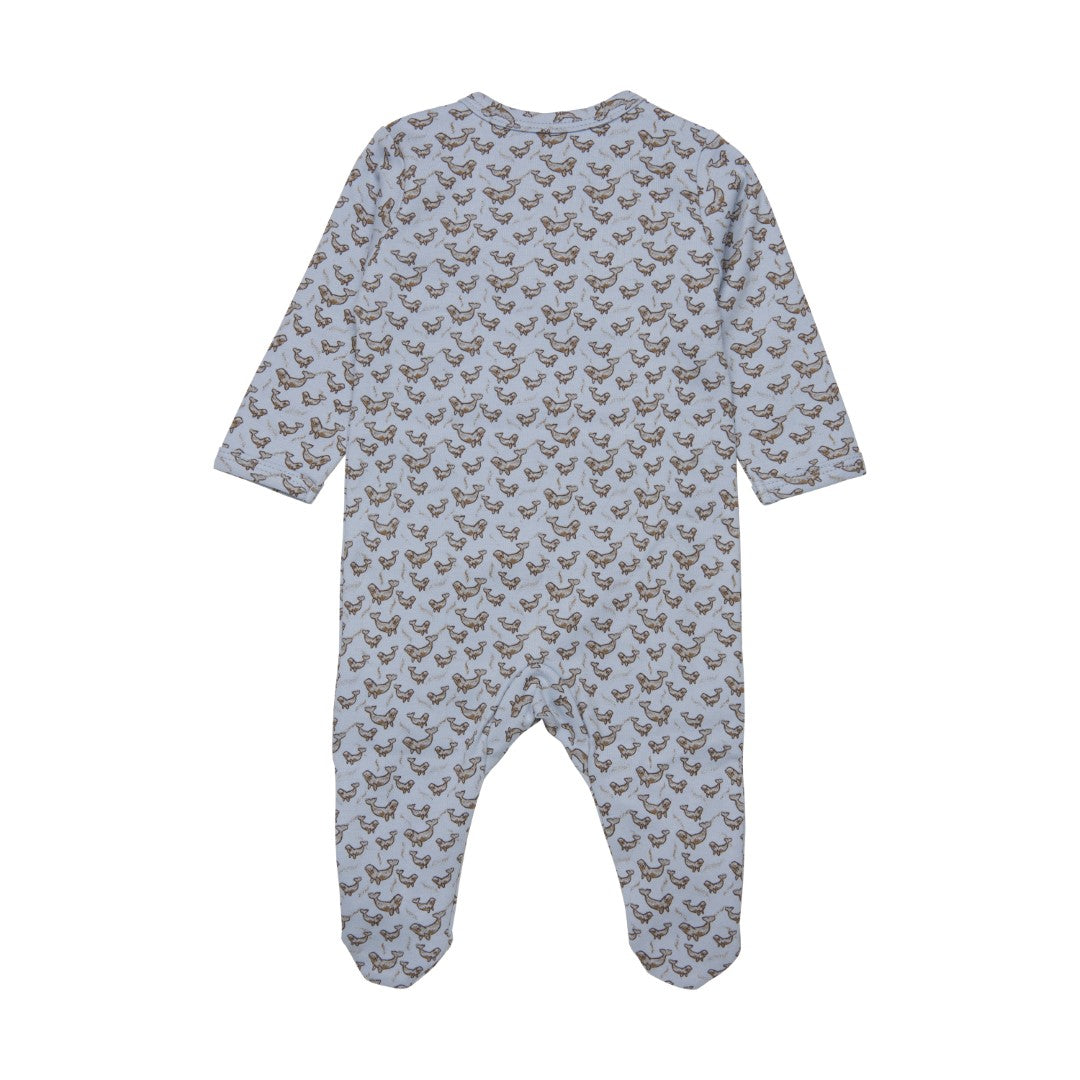 Fixoni - Pyjama à snap bleu baleine, prématuré